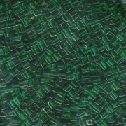 Miyuki Würfel Perlen, Cube, Square Beads 3mm 0147 transparent Emerald ca 25gr